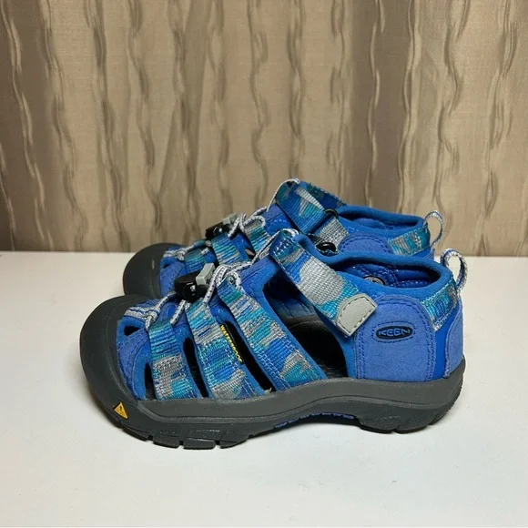 Keen Newport H2 Toddler Boy 12 Closed Toe Blue Gray Camo Black Waterproof - Picture 3 of 14